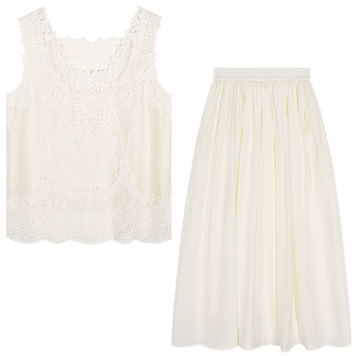 落落狷介两件套设计感套装裙