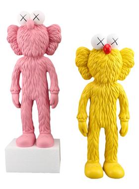 中式卡通芝麻街样板间桌面摆件