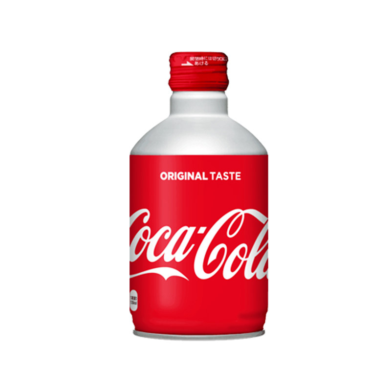 日本进口限量版网红子弹头可口可乐铝罐听装碳酸饮料可乐300ml