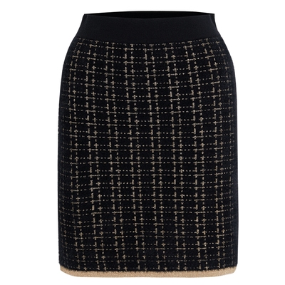 KD小香风针织半身裙复古