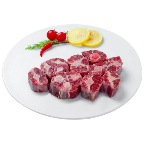 新鲜牛尾巴 进口谷饲原切整根牛尾骨商用牛肉带肉牛尾煲汤 800g装