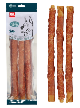 大型犬磨牙棒牛皮耐咬防吞加长款