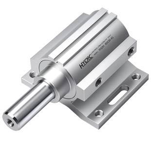 雕刻机定位气缸自动上下料开料机配件板式家具带安装座阻挡气缸