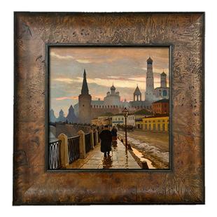 可可的画廊绝美闭眼入中古法式混搭质感进口实木背景墙咖啡厅挂画