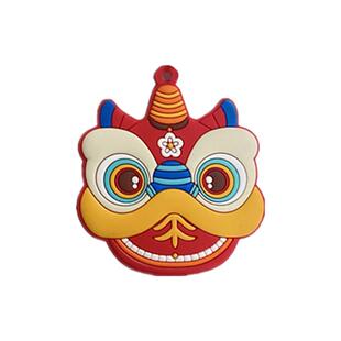 国潮可爱醒狮兔爷兔年吉祥物新年春节婚庆饰品小挂件行李牌钥匙扣