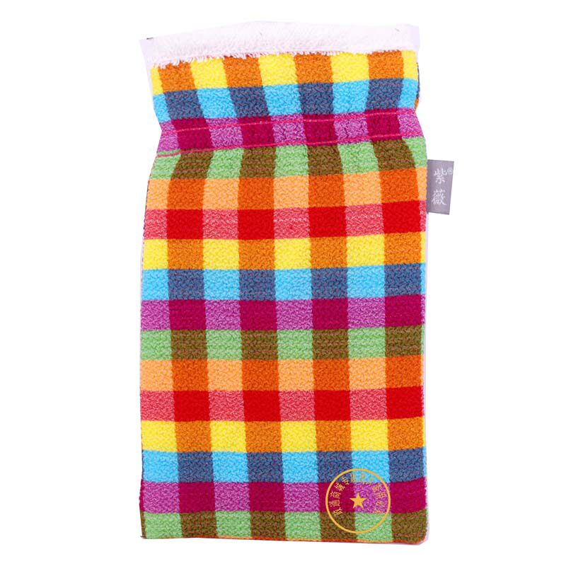 紫薇澡巾毛口方格搓澡