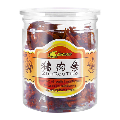 福建特产罗源湾猪肉条罐装猪肉干
