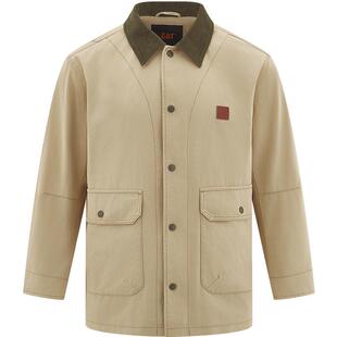 CAT卡特春季男士美式巴恩风全棉翻领工装外套底特律夹克