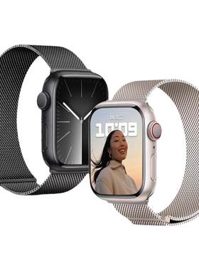 适用iWatch米兰尼斯金属磁吸表带