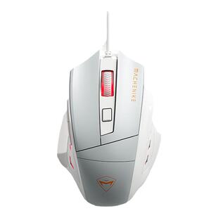 MACHENIKE机械师鼠标M3有线鼠标USB电竞白色电脑笔记本吃鸡办公