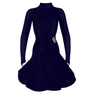 Dancebaby拉丁舞服比赛服2025新款表演服规定赛服薄丝绒DAS676Z