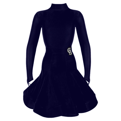 Dancebaby拉丁舞服比赛服2025新款表演服规定赛服薄丝绒DAS676Z