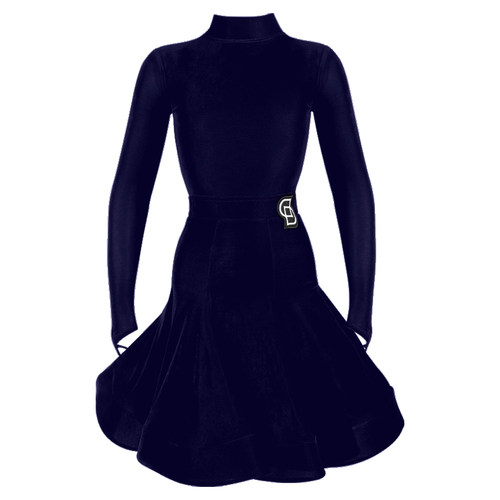 Dancebaby拉丁舞服比赛服2026新款表演服规定赛服薄丝绒DAS676Z