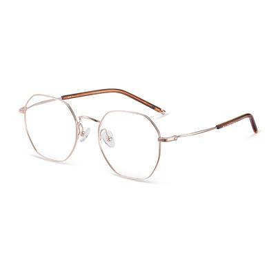 aojo多边形钛金属可配近视眼镜架