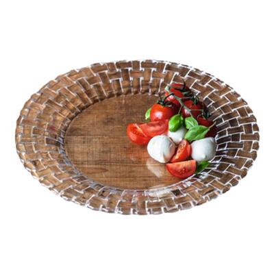 进口编织纹理餐盘果盘
