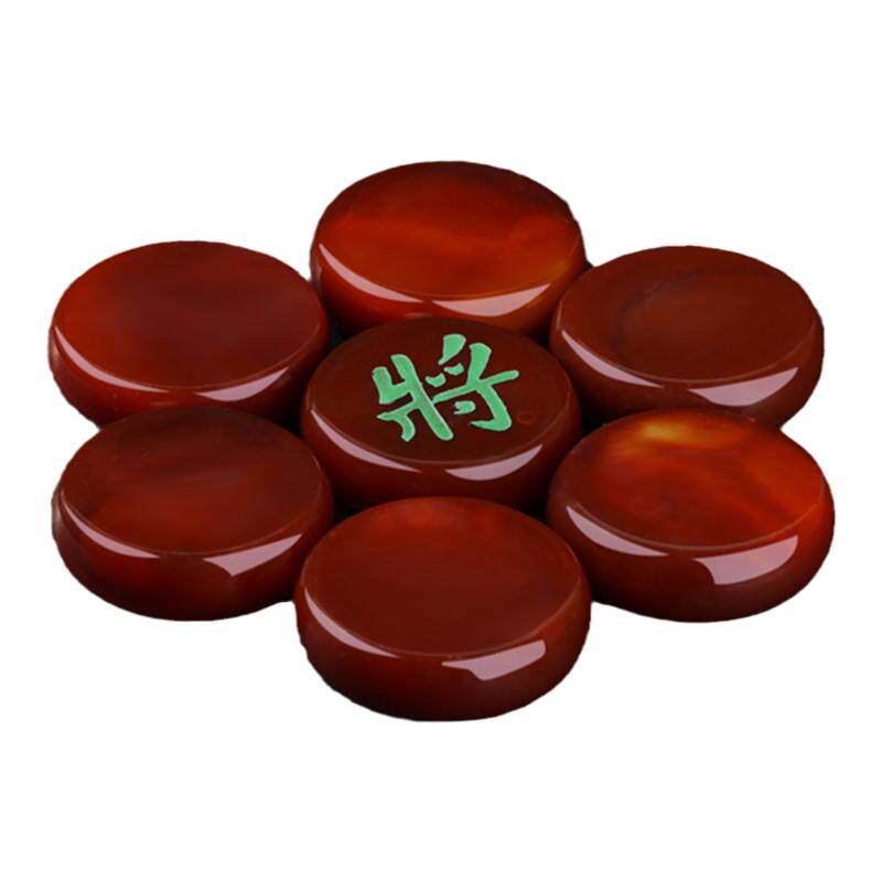 天然玛瑙象棋高端礼品加大加厚