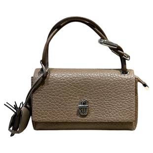 劳拉时黛荔枝纹锁扣手提小方包链条斜挎包包女2025新款时尚单肩包