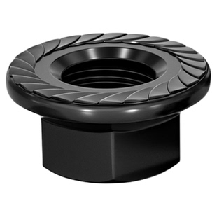 国标 8.8级/10.9级 高强度法兰螺母 六角防滑螺丝帽 带垫带齿螺帽