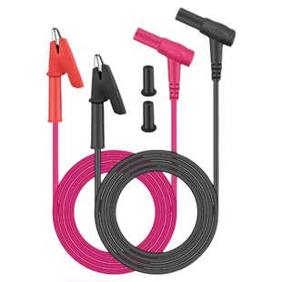 鹿仙子20A万用表鳄鱼夹表笔仪表测试线电源线带夹子高压直流导线