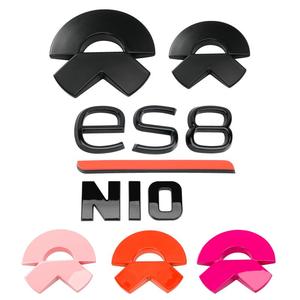 蔚来ES6ES8ET7EC6黑化车标贴改装es7et5t粉色紫色车标moon车标贴