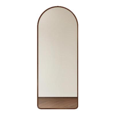 中古木纹全身镜不变形拱形试衣镜