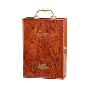 钢琴烤漆红酒包装礼盒木盒高档葡萄酒礼盒空盒子双支装包装盒定制