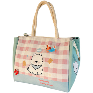 保温饭盒袋手提便携学生上班族高颜值大容量加厚铝箔午餐盒便当包