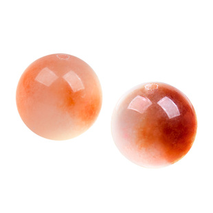 冰种飘花手珠子手链女天然水晶红玉髓散珠手链珠子串珠女款简约