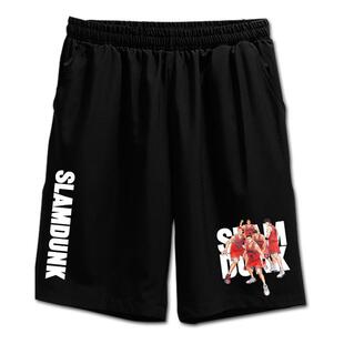 灌篮高手樱木花道流川枫三井寿拉链速干短裤男士五分裤子休闲中裤