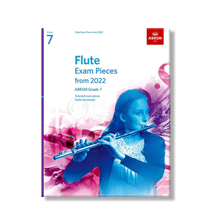 英皇考级 2022长笛作品 曲目 含钢琴伴奏谱 无音频 全套一至七卷 Flute Exam Pieces ABRSM Grade 1-7