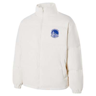 NBA官方保暖白鸭绒立领羽绒服