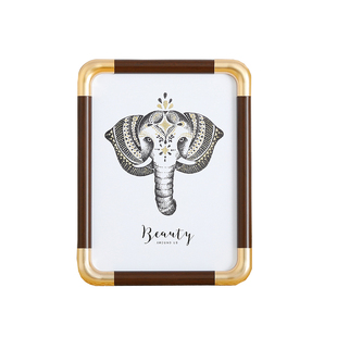 仿铜角相框摆台高级感冲洗打印照片做成6 7 8 12寸空册框定制挂墙