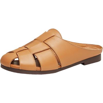 天美意穆勒鞋包头半拖鞋