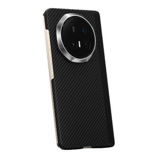【凯夫拉芳纶纤维系列】轻奢高端保护套适用于vivoXFold5手机壳折叠屏磁吸中轴碳纤维纹理PC硬超薄xfold3pro