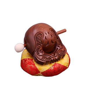 木鱼法器一套台湾紫檀木木鱼香樟木梵呗法器木鱼3.5-20寸