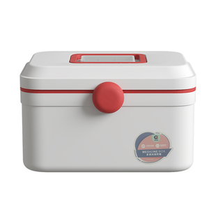 手提双层医药箱家用大号药箱大容量便携急救箱家庭装儿童小药箱