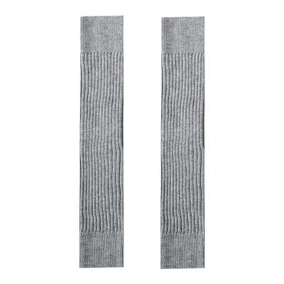 灰色针织保暖日系小腿套
