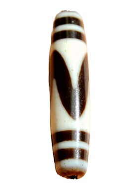 台湾工艺天珠马蹄纹风化纹