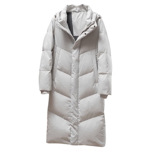 库存 尾货 巨厚行走的羽绒被白鸭绒男子中长款户外保暖防风羽绒服