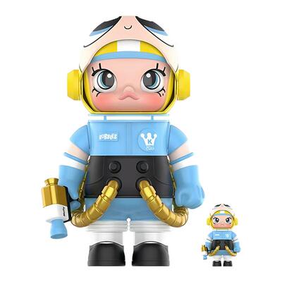 壹号POPMART泡泡玛特MEGA SPACE MOLLY 400%+100% 飞天小女警泡泡