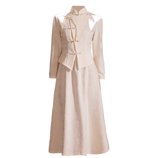 旗袍女新中式2025新款冬季日常可穿小个子绝美订婚领证新娘敬酒服