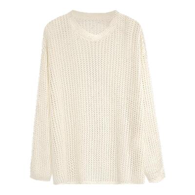 【超值特价】GOLDEN BARRY镂空圆领毛衣246409