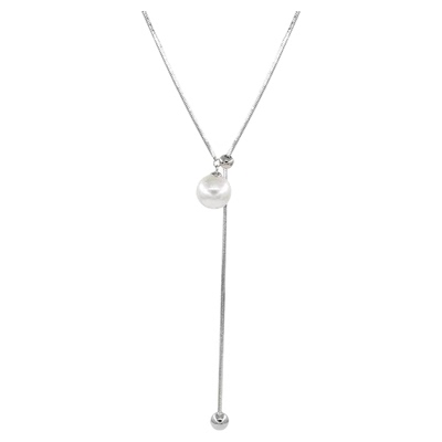 单颗珍珠项链女2025新款爆款吊坠