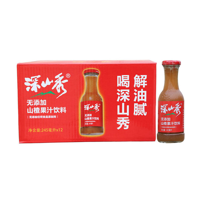 美味整箱包邮山楂果汁饮料深山秀