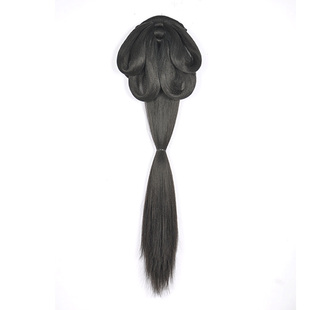 儿童古风汉服假发头饰一体式战国袍古装造型女童魏晋风发髻发饰