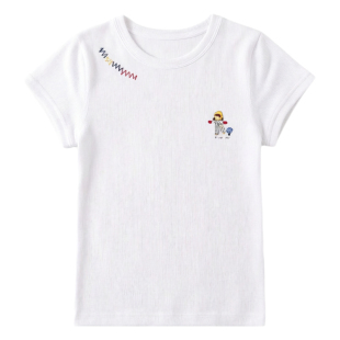 白色短袖t恤女正肩夏季显瘦设计感小众修身独特漂亮短款上衣韩系