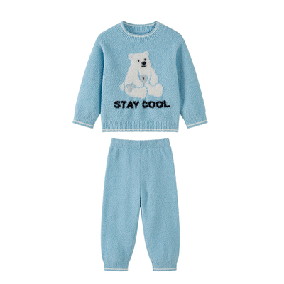 ibaby半边绒儿童家居服