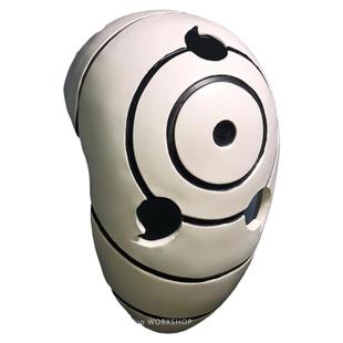 带土面具火影忍者宇智波斑白面具阿飞三勾玉白绝虎纹cos道具万圣