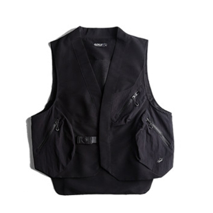 AOGZ国潮牌可拆卸背包马甲男款夏季坎肩机能风战术马夹工装背心