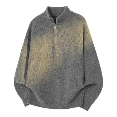 cleanfit慵懒半拉链高领毛衣